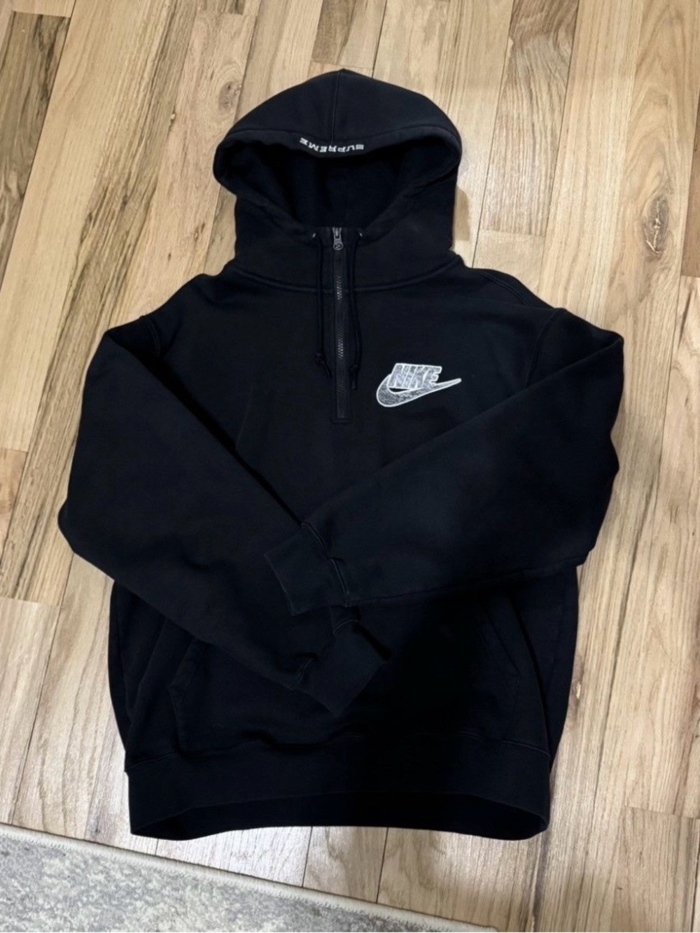 Supreme x Nike Men’s Half Zip Hooded Sweatshirt